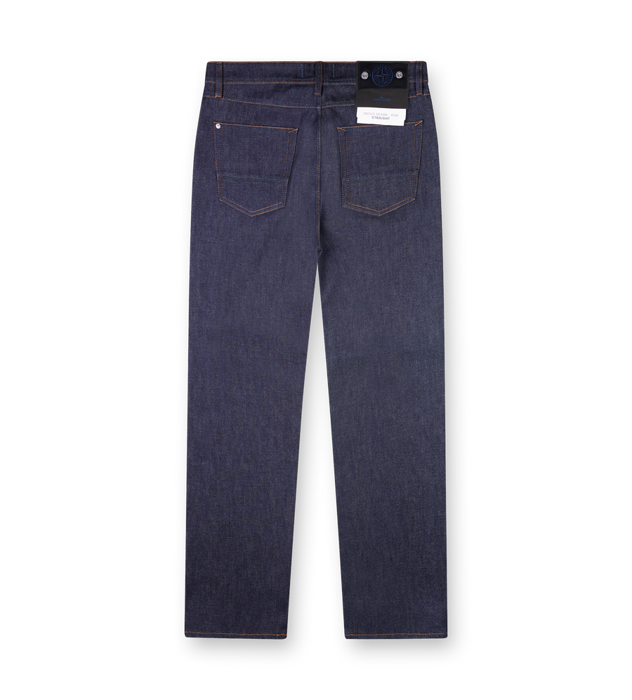 Stone Island Indigo Denim-Raw Jeans in Blue raw