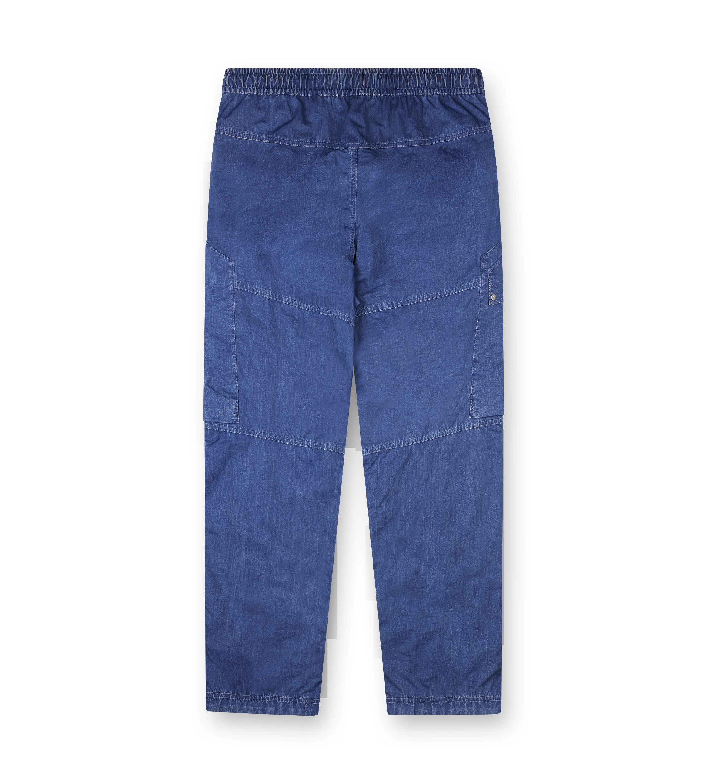 Stone Island Hollow Fibre Nylon Cargo Denim Trousers in Indigo