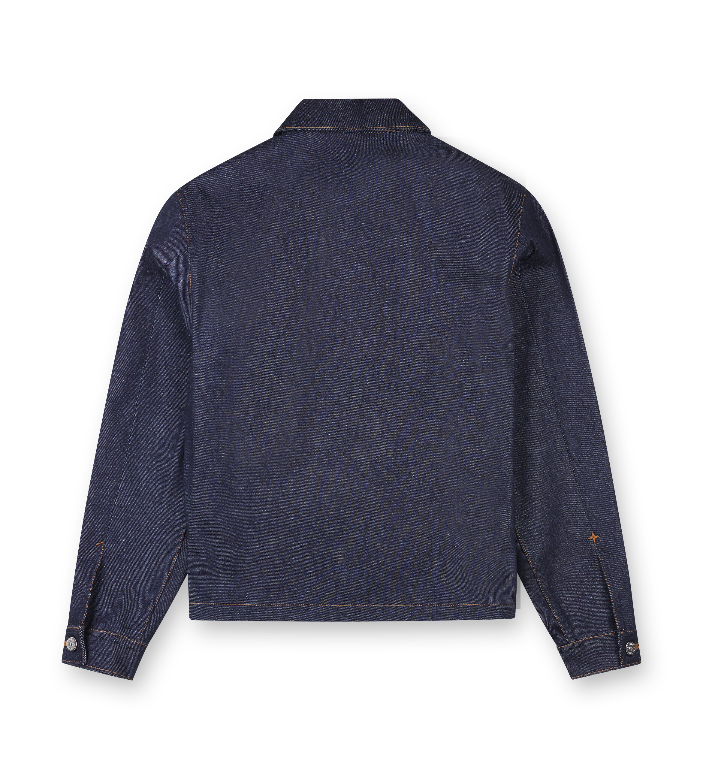 Stone Island Indigo Denim-Raw Coach Jacket in Blue Raw
