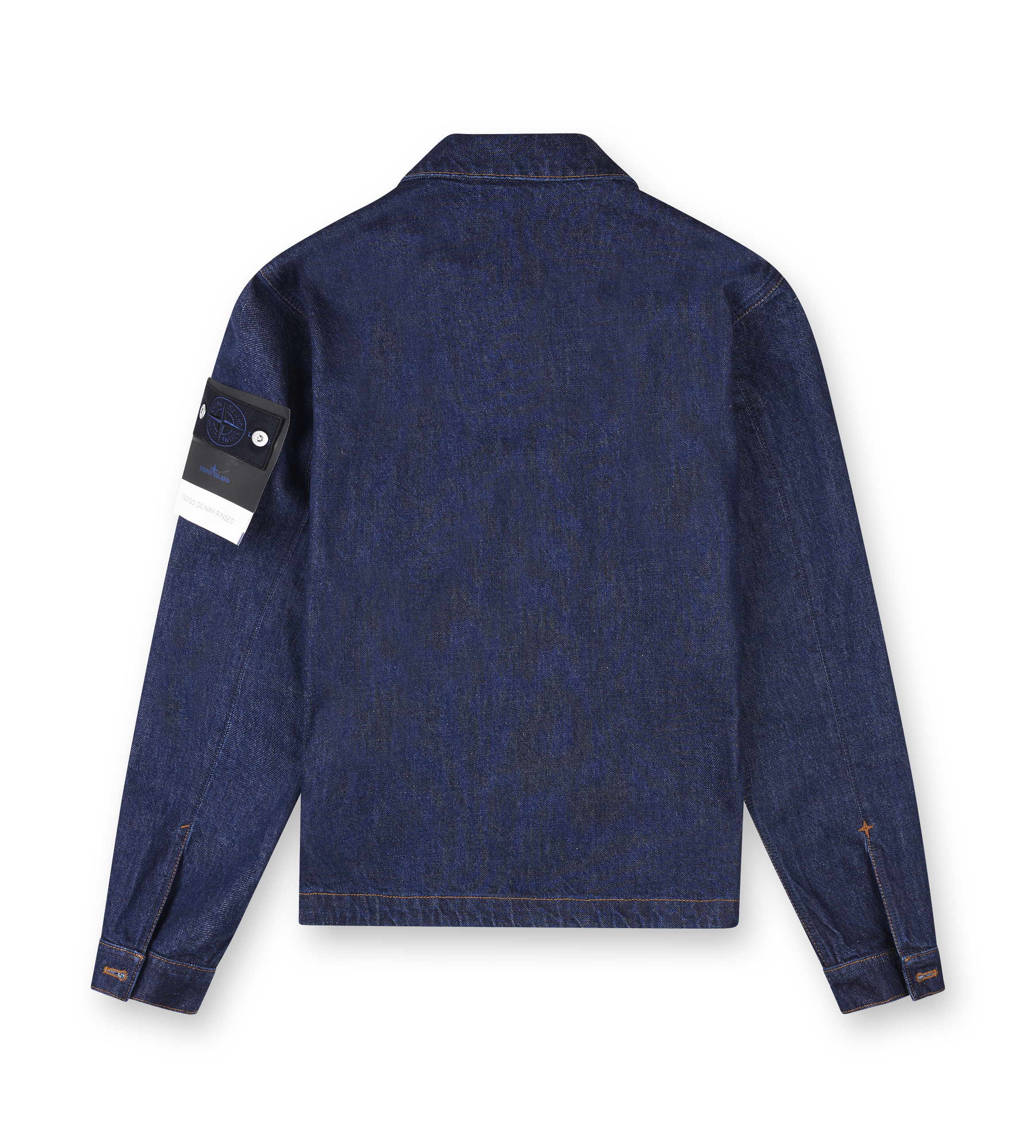 Stone Island Indigo Denim-Rinsed Coach Jacket in Blue Rinse