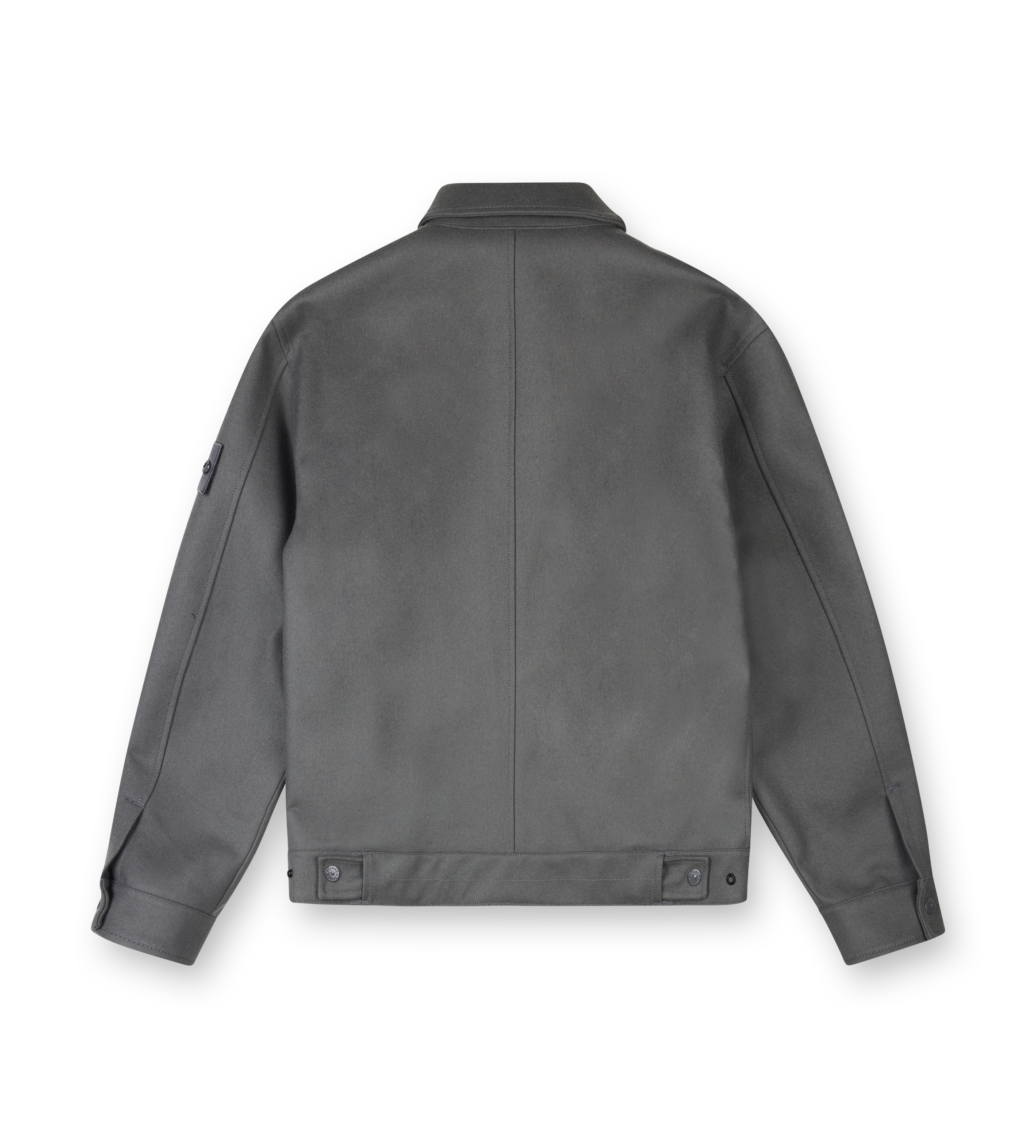 Stone Island Ghost Performance Flannel Overshirt in Dark Grey