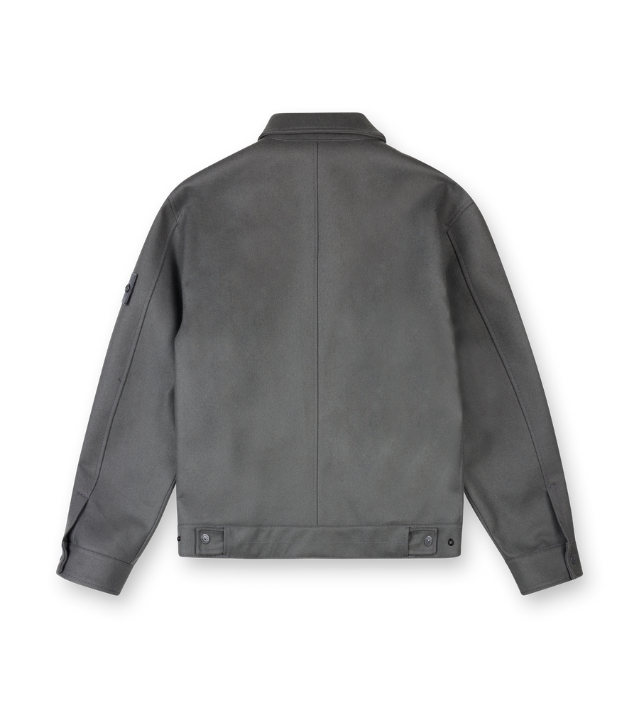 Stone Island Ghost Performance Flannel Overshirt in Dark Grey