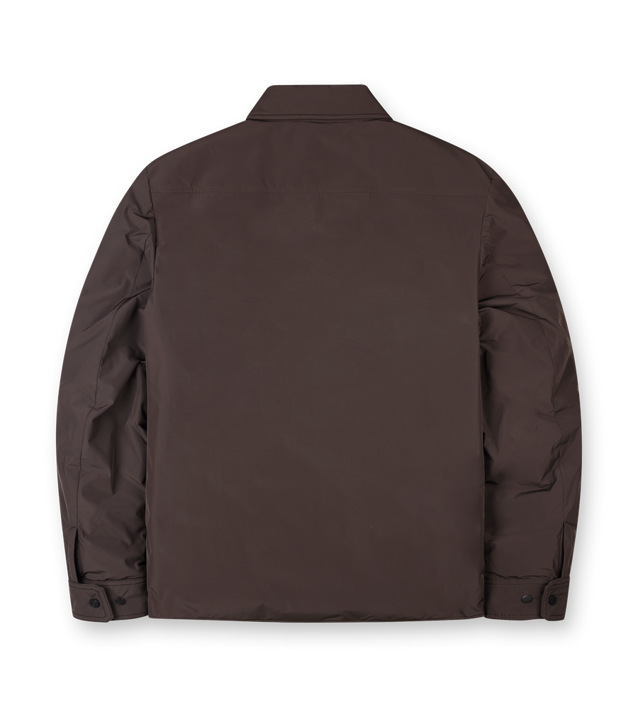 Moncler Gascogne Down Shirt Jacket in Brown