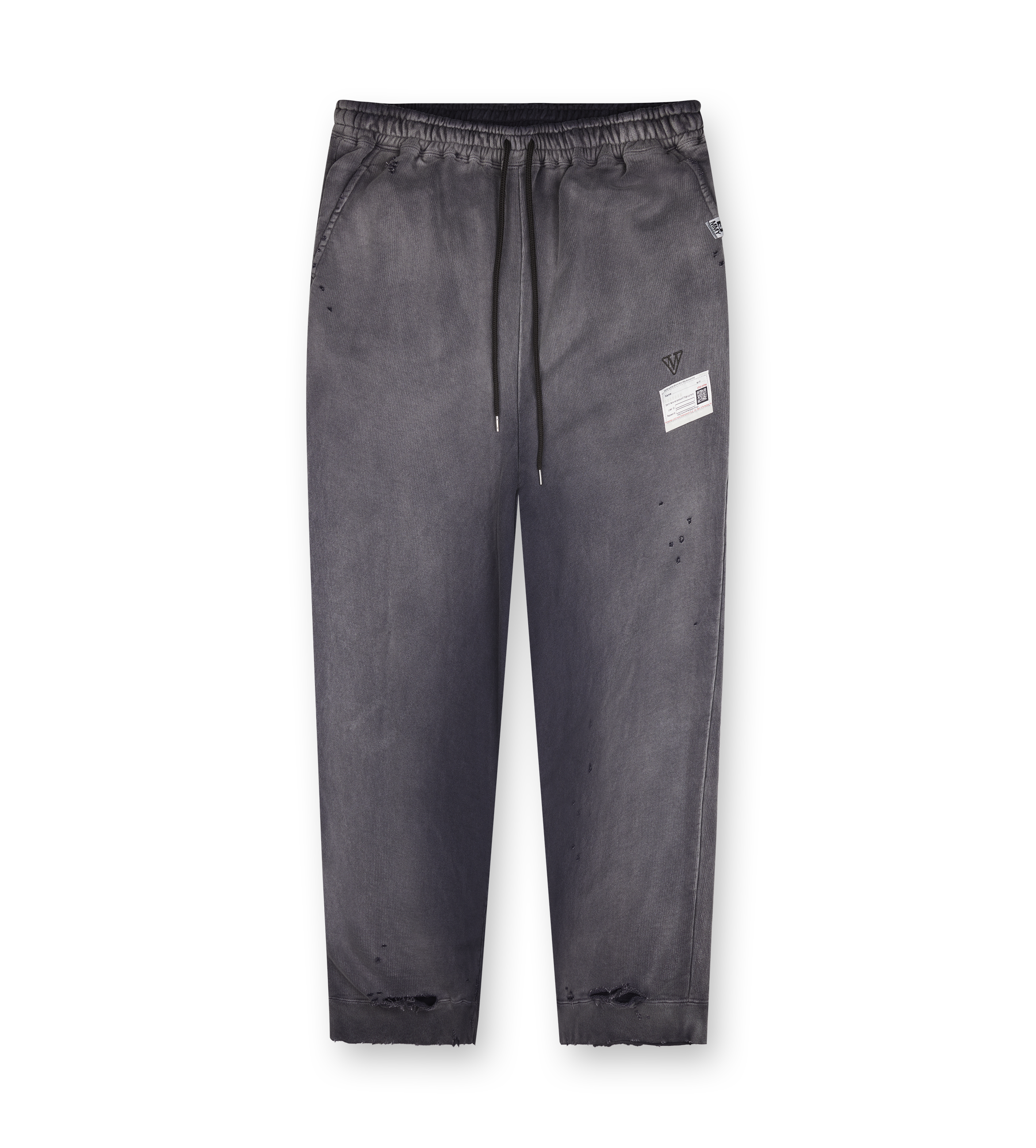 Maison Mihara Yasuhiro Sun Faded Like Sweat Pants in Black