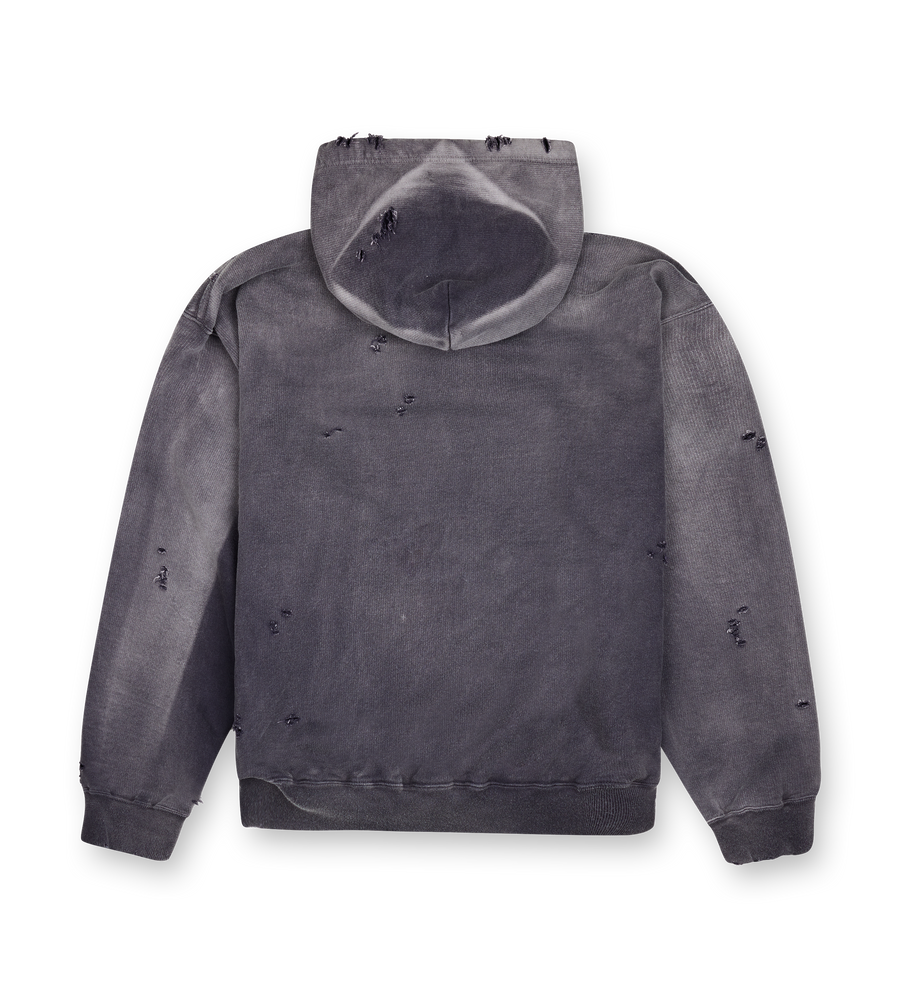 Maison Mihara Yasuhiro Sun Faded Like Hoodie in Black