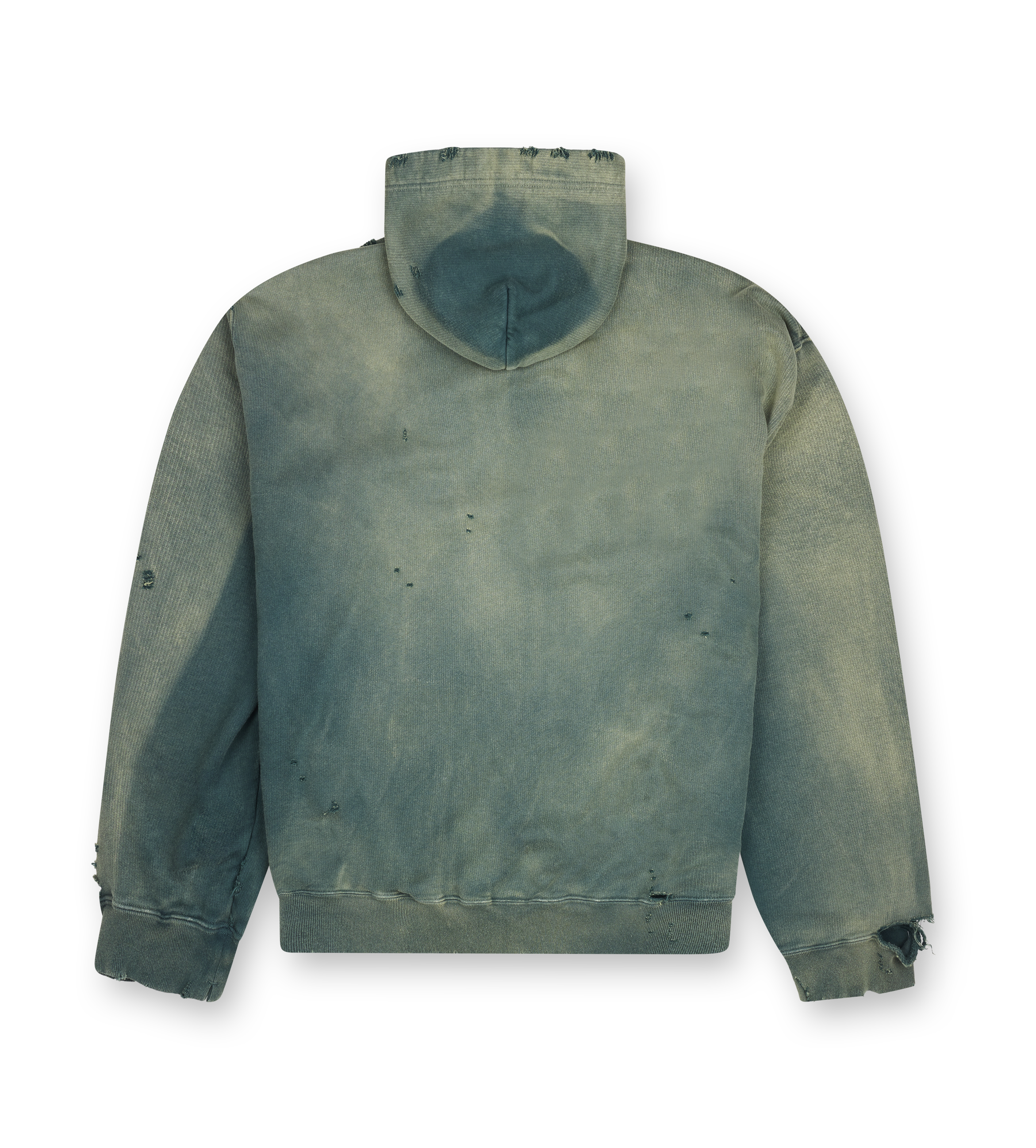 Maison Mihara Yasuhiro Sun Faded Like Zip-Up Hoodie in Black