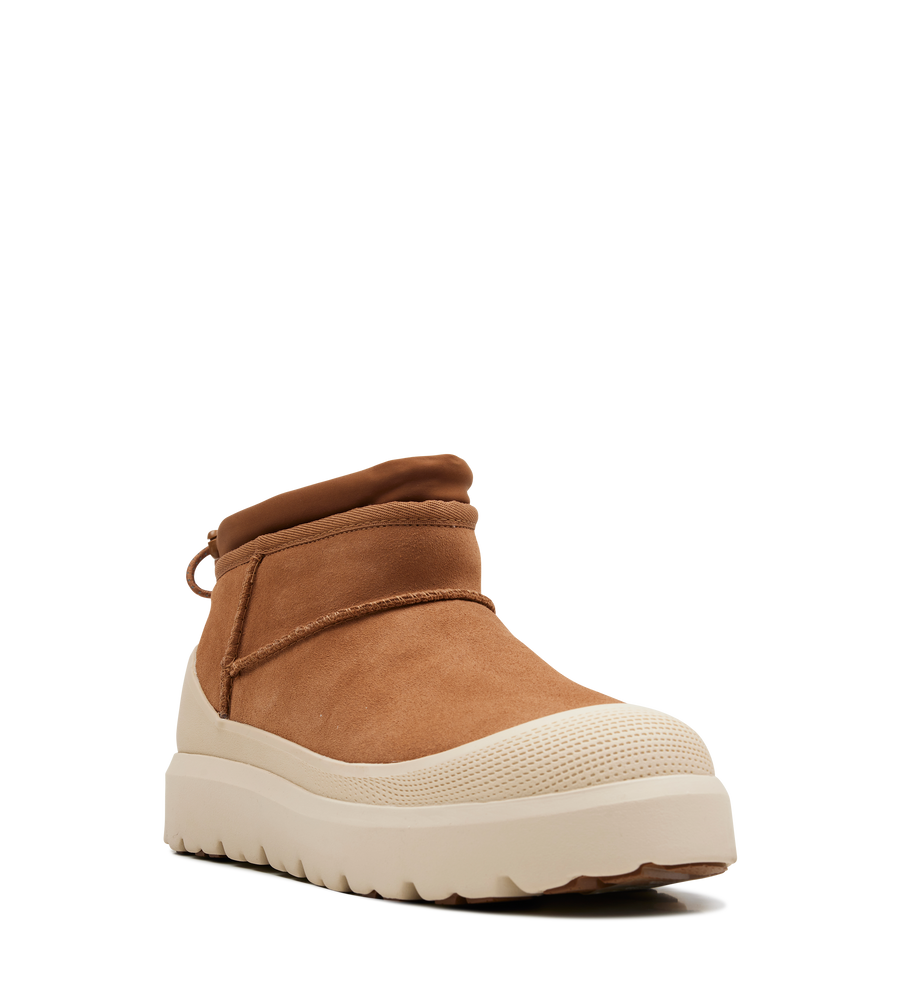 UGG Classic Ultra Mini Weather Hybrid Boots in Chestnut