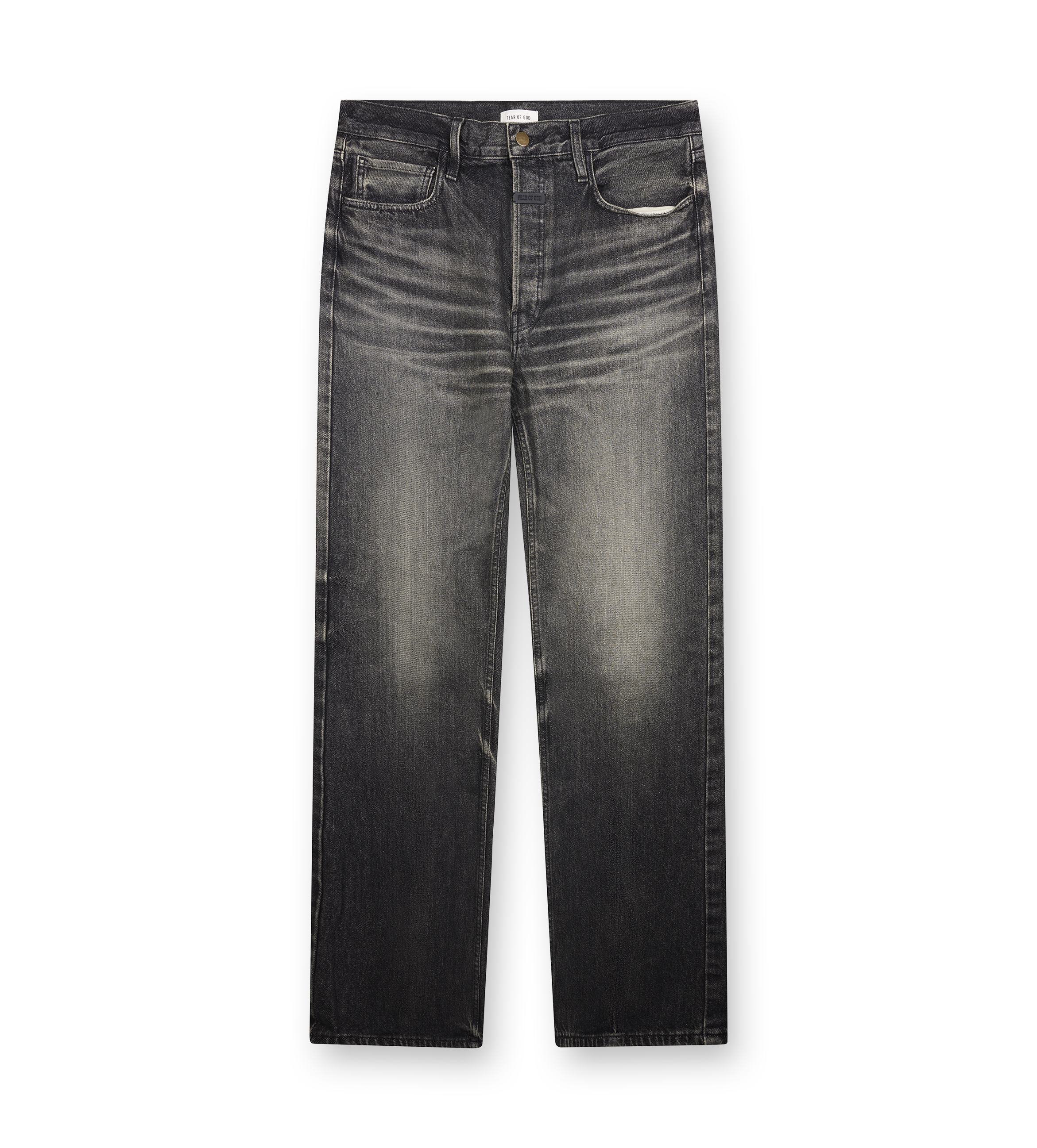 Fear of God Straight 5 Pocket Jean in Black
