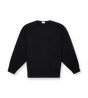 Waffle Crewneck Sweater in Black
