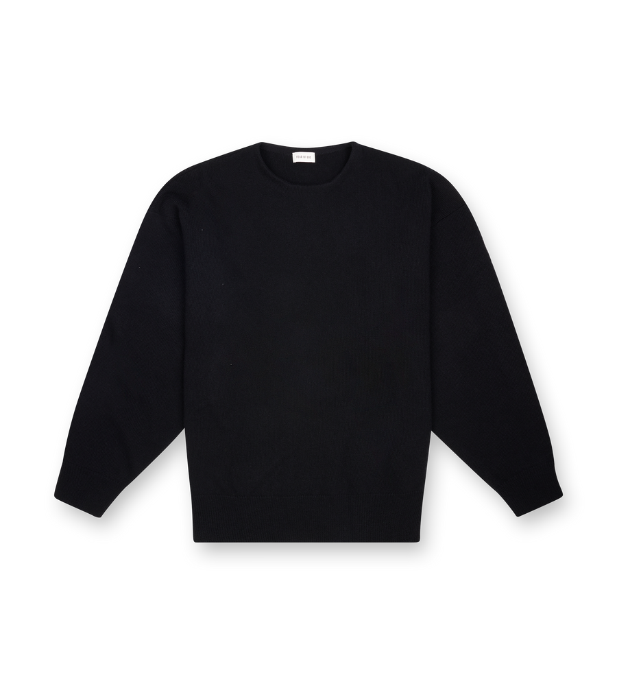 Fear of God Waffle Crewneck Sweater in Black
