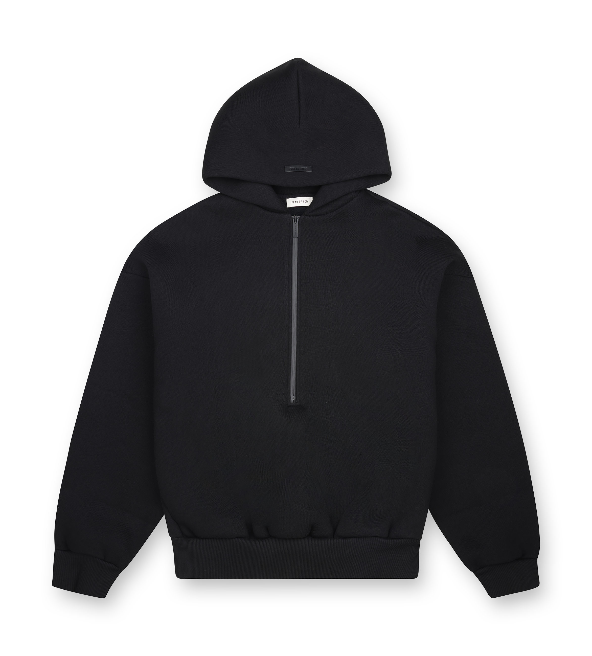 Fear of God Athletics Half Zip Hoodie in Black