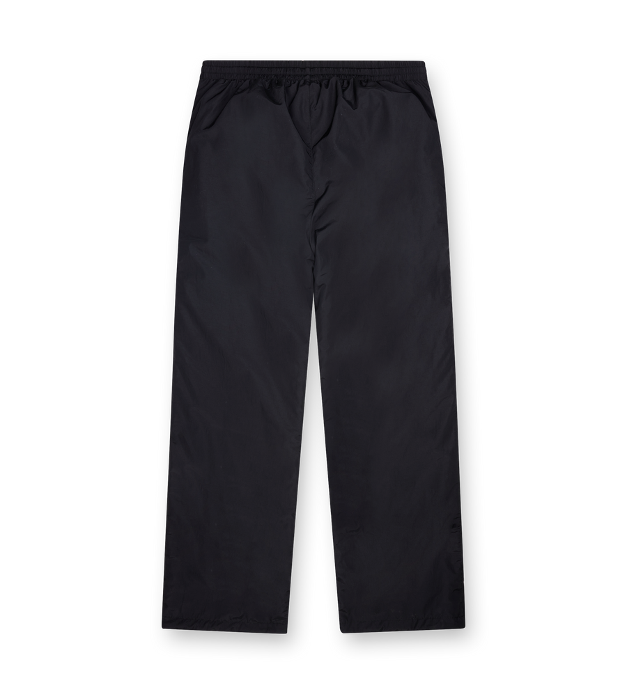 Balenciaga Reversible Techno Cotton Poplin Track Pants in Black/Bordeaux
