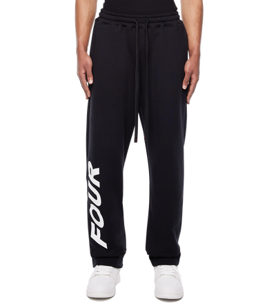 Reconstructed Circles Straight Leg Pants Black