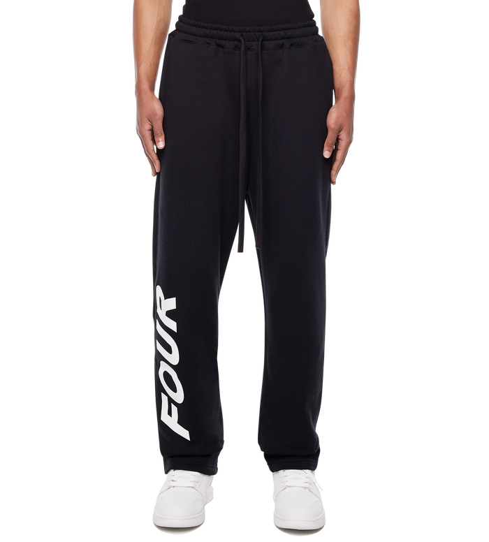 Reconstructed Circles Straight Leg Pants Black