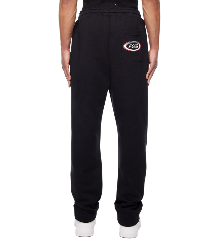 Reconstructed Circles Straight Leg Pants Black