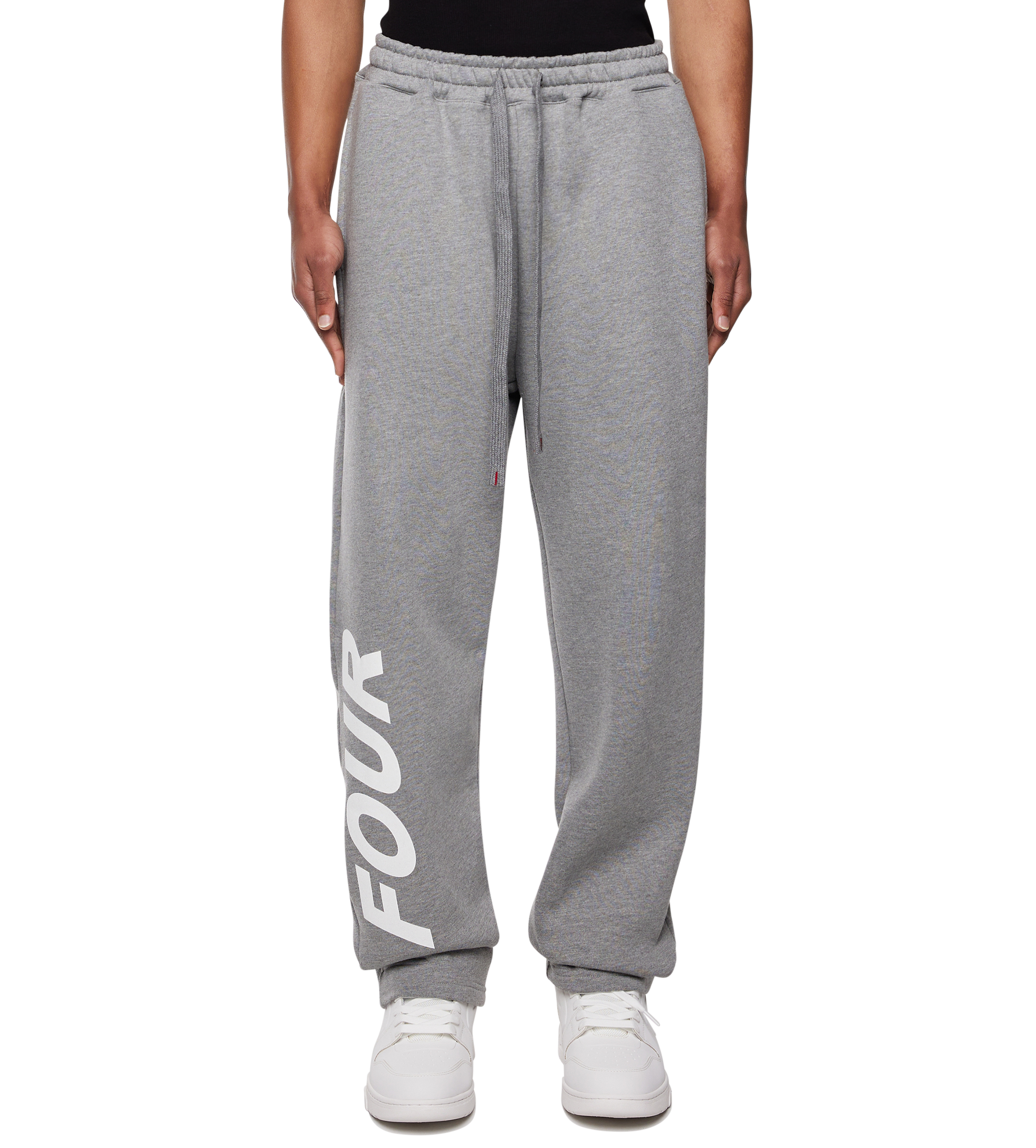 Reconstructed Circles Straight Leg Pants Grey Melange