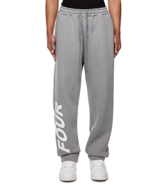 Reconstructed Circles Straight Leg Pants Grey Melange