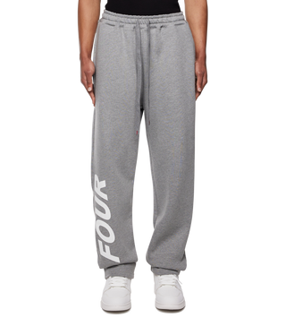 Reconstructed Circles Straight Leg Pants Grey Melange