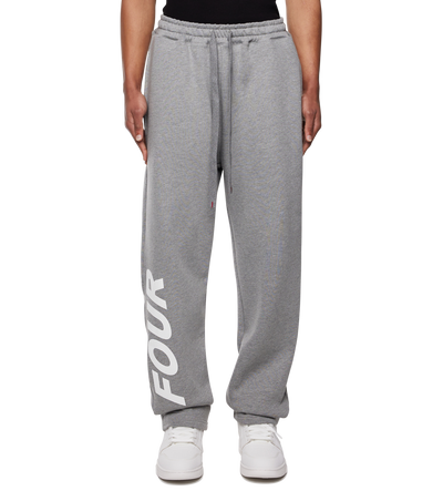 Reconstructed Circles Straight Leg Pants Grey Melange