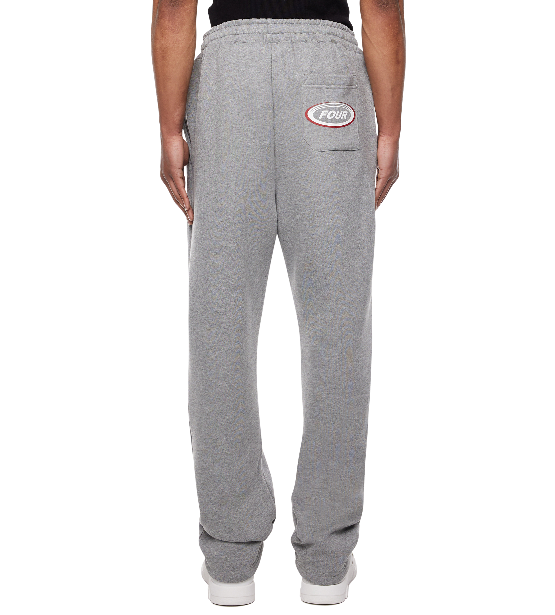 Reconstructed Circles Straight Leg Pants Grey Melange