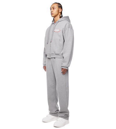Reconstructed Circles Straight Leg Pants Grey Melange