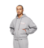 Reconstructed Circles Zip Up Hoodie Grey Melange
