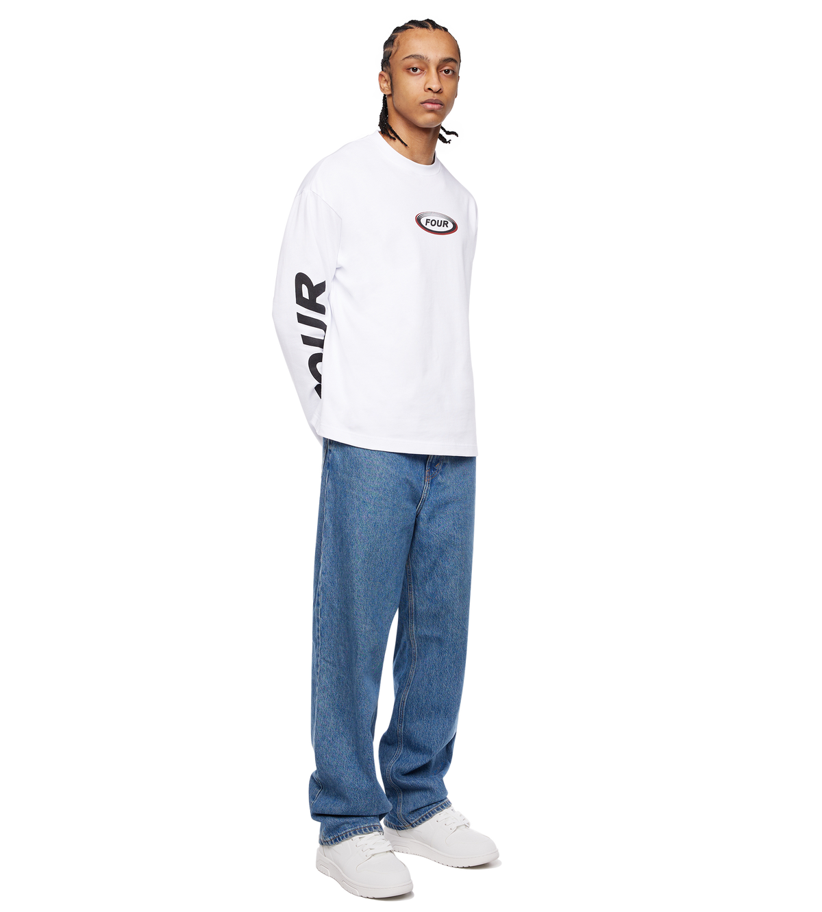 Reconstructed Circles Longsleeve White