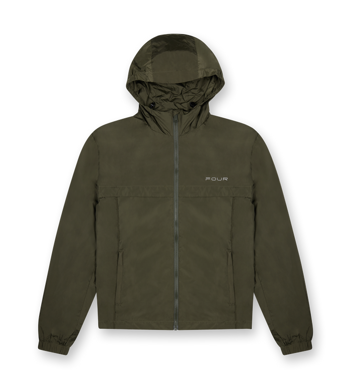 Sport Windbreaker Nylon Jacket Moss Green