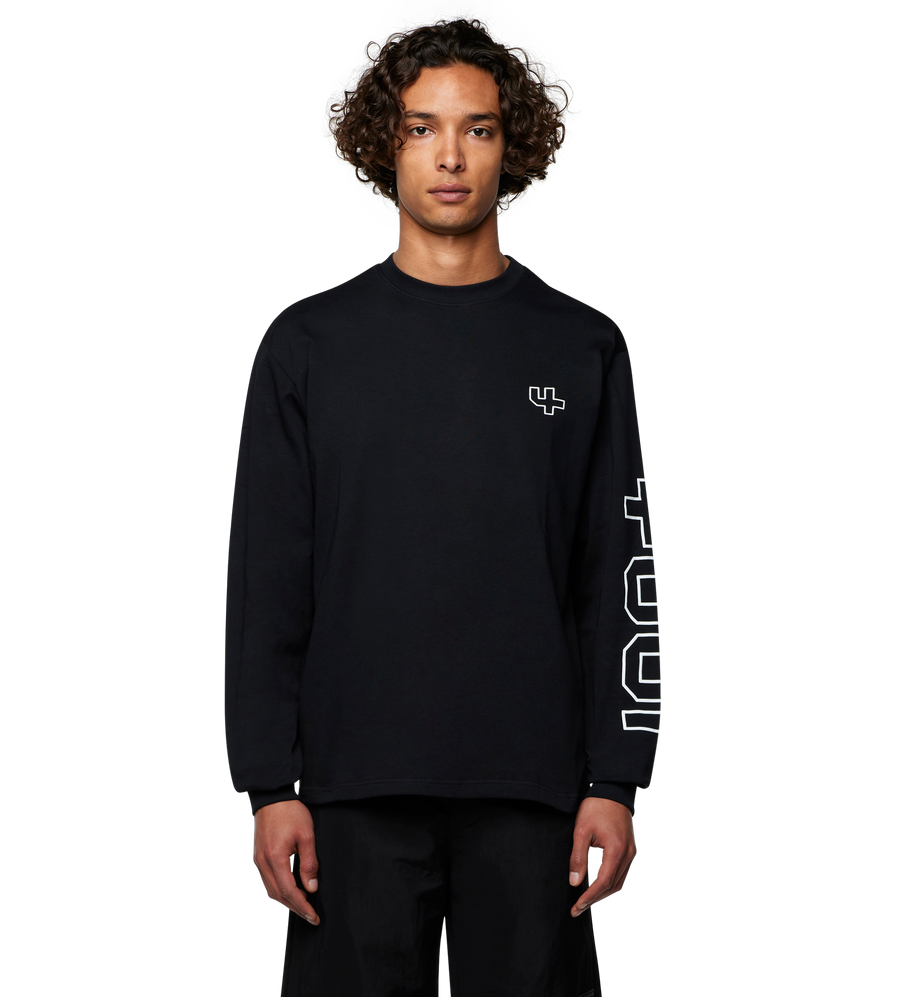 Outline Longsleeve T-shirt Black
