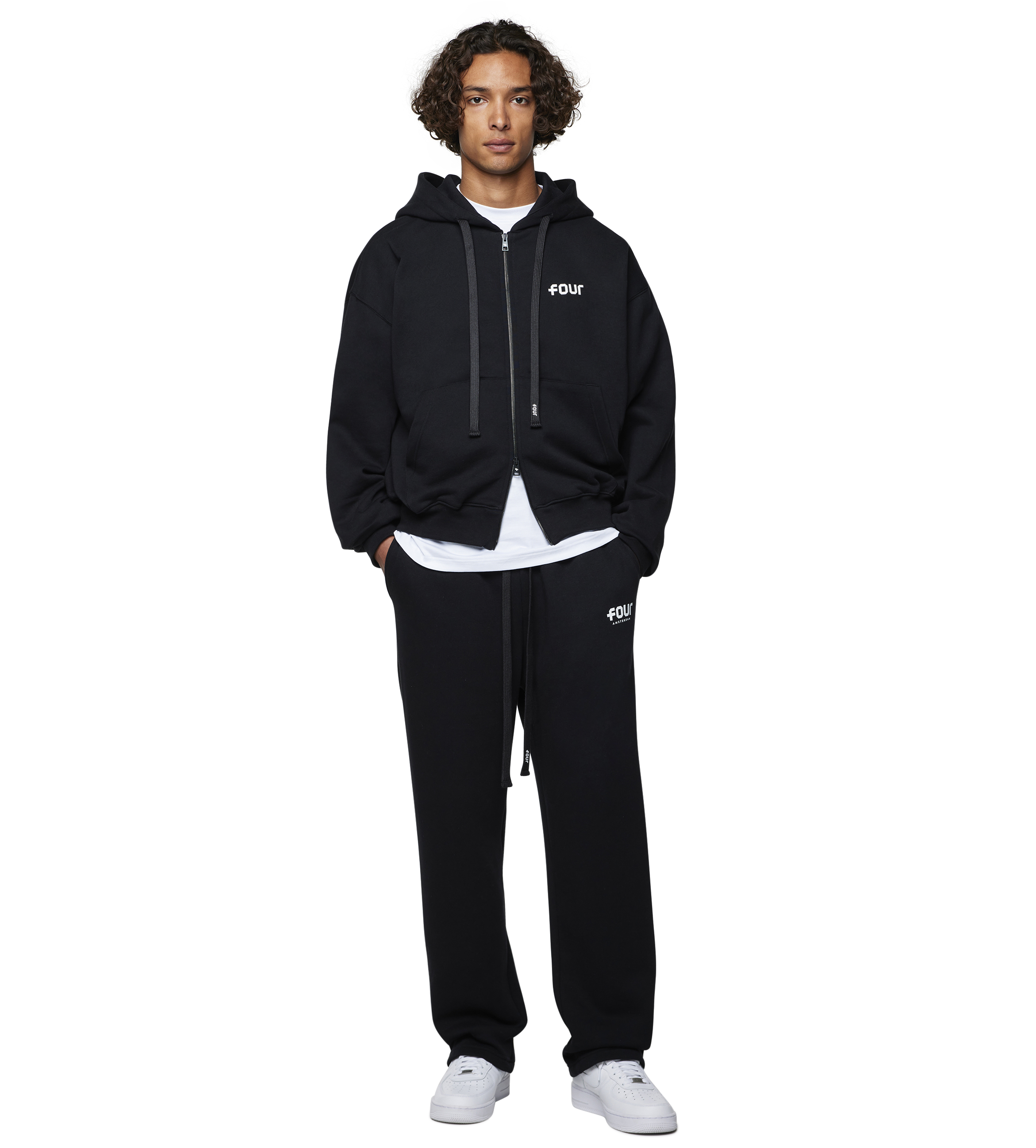 Logo Straight Leg Black