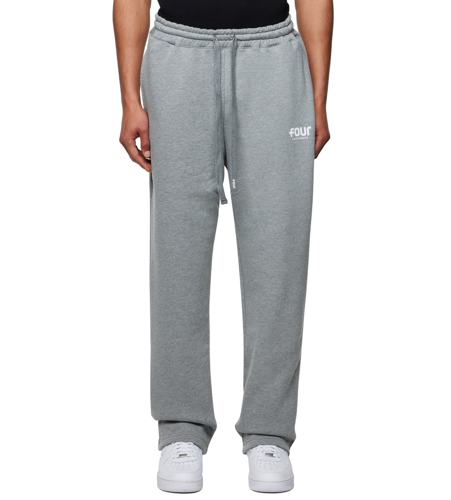 Logo Straight Leg Grey Melange