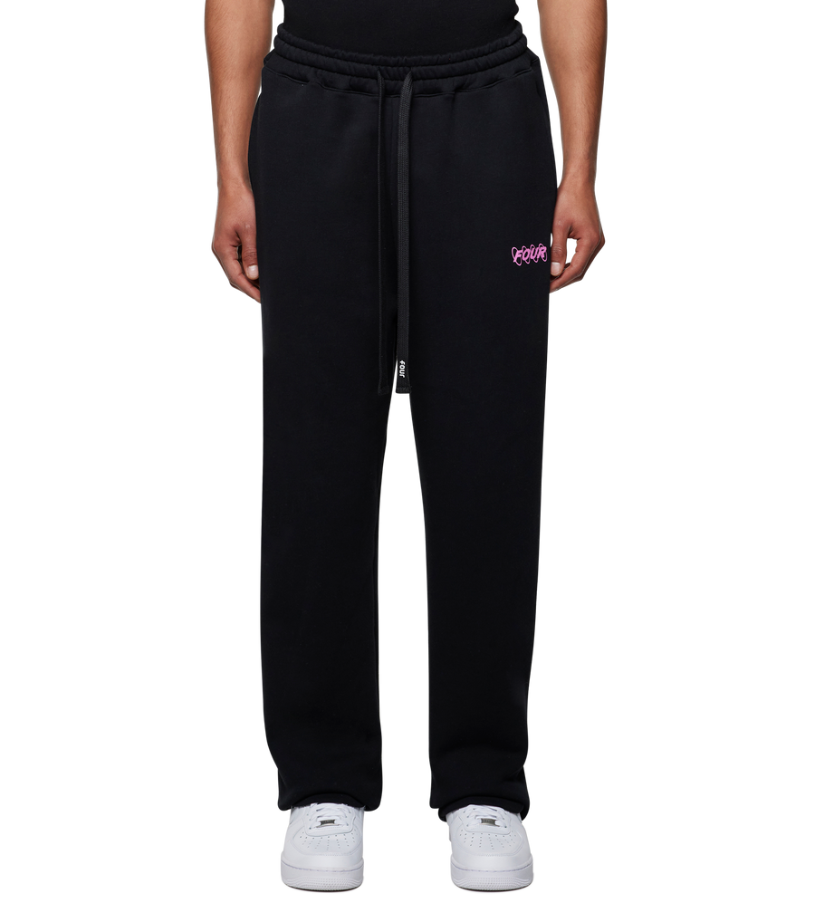 Circles Straight Leg Black/ Pink