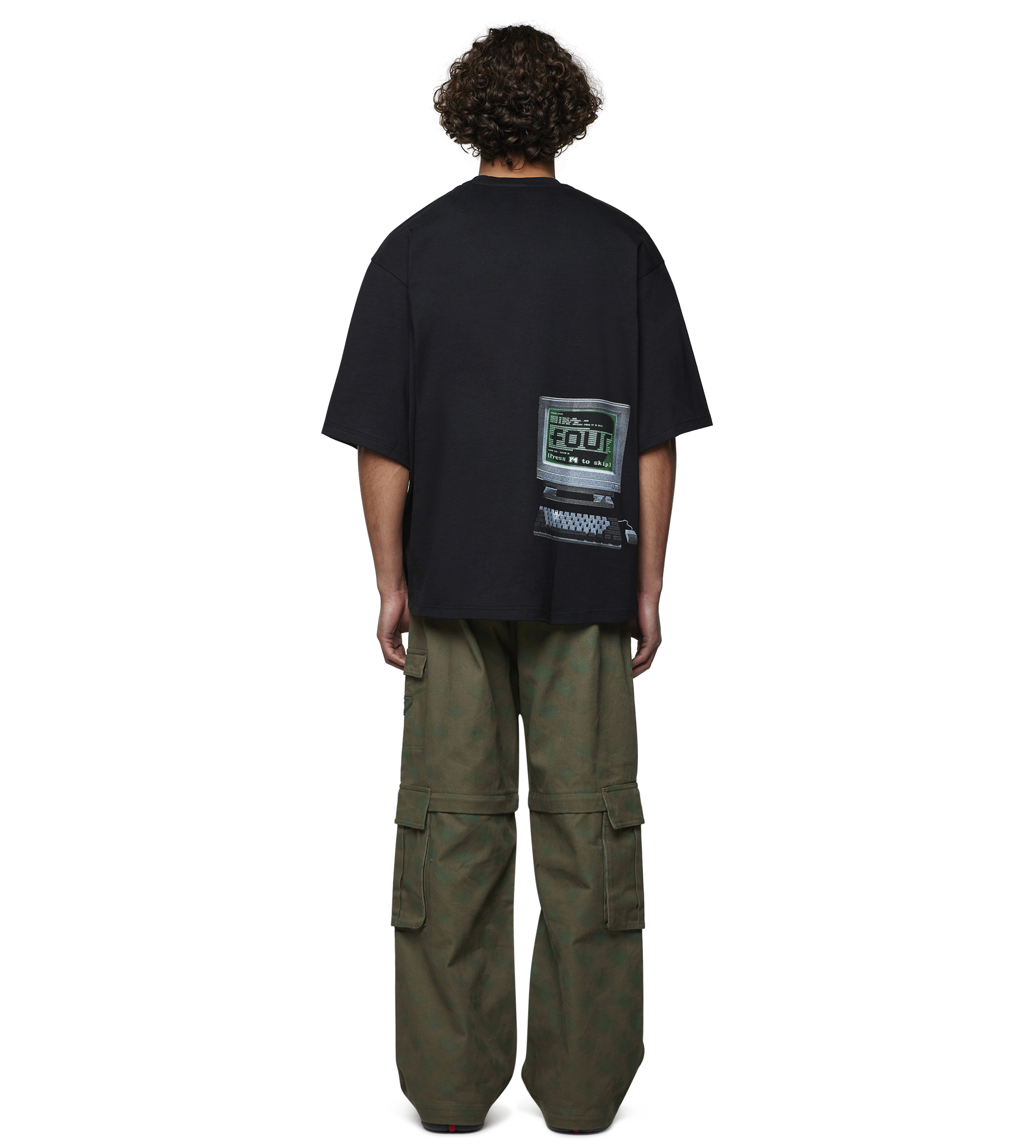 Computer T-shirt Black