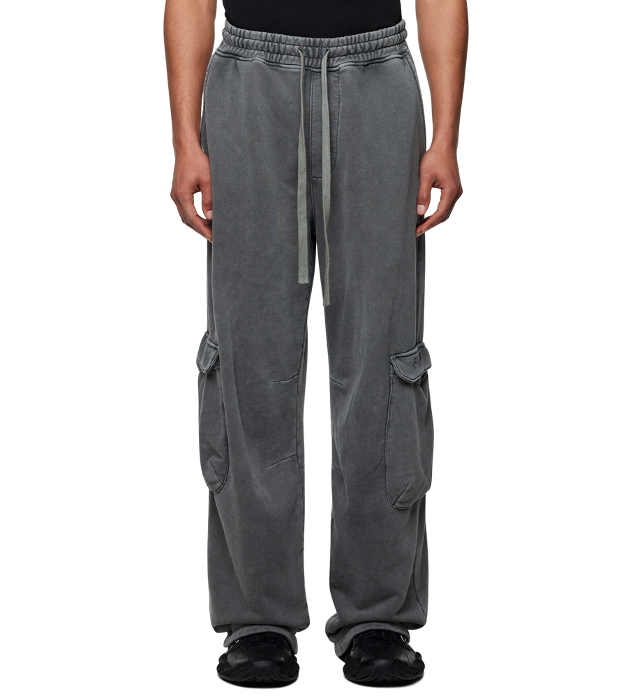 Circles Oversized Straight Leg Washed Mockingbird Grey
