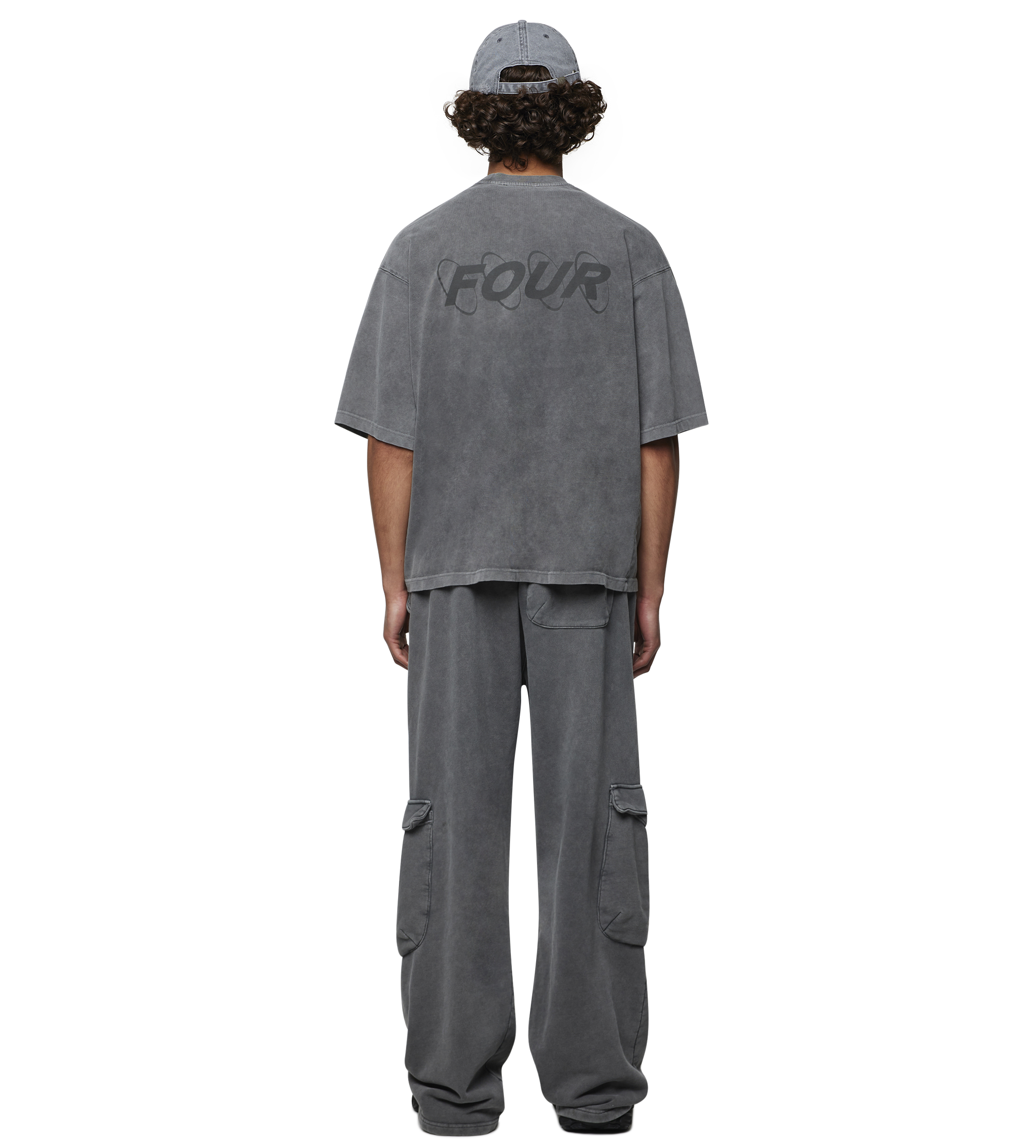 Circles T-shirt Washed Mockingbird Grey