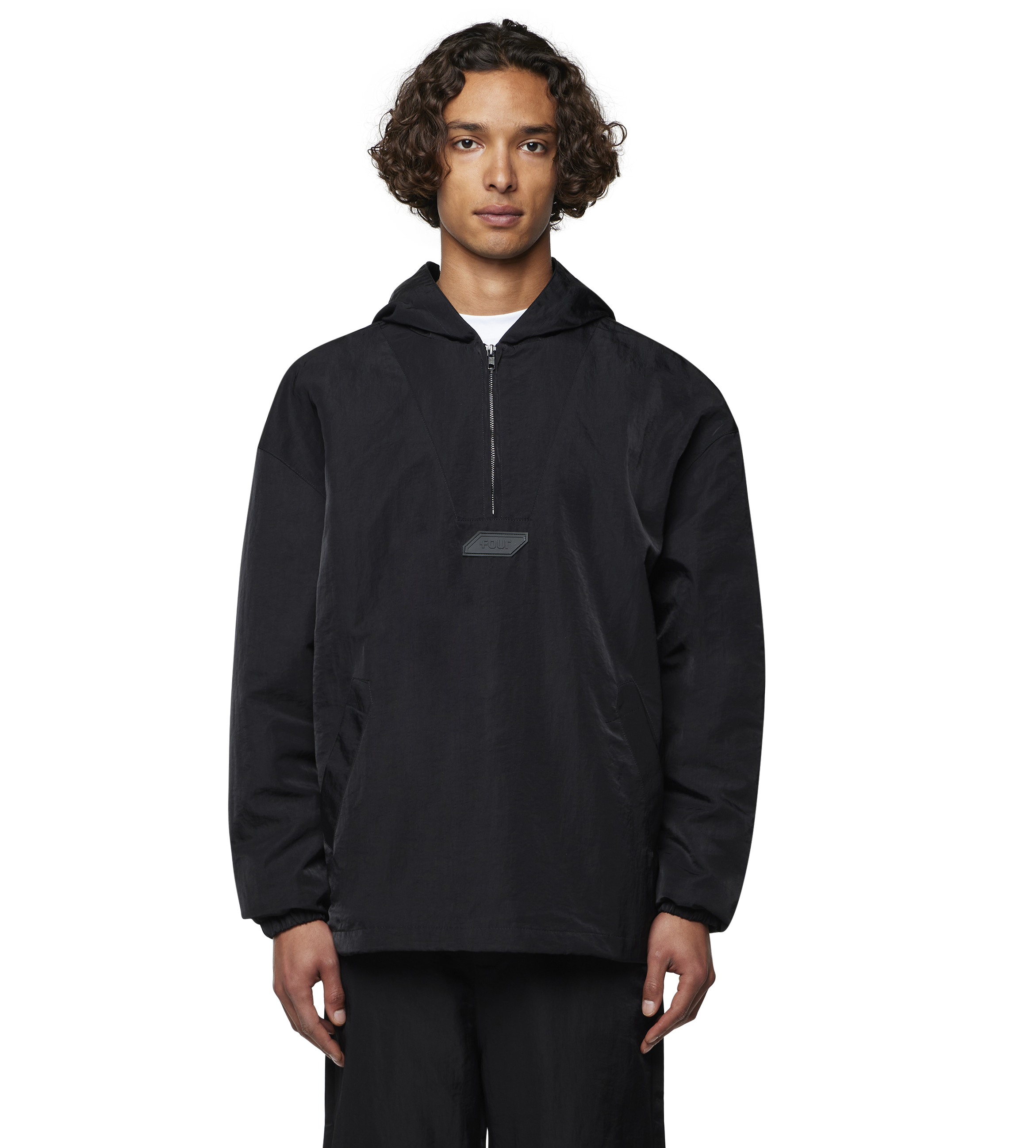 Double Layered Anorak - C9 Square Logo - Black