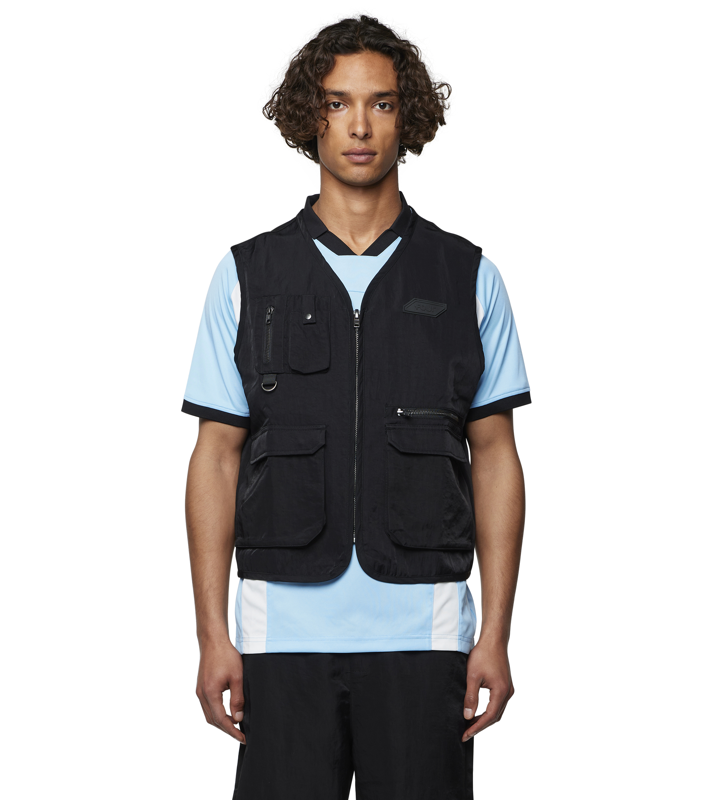 Utility Zip Up Vest - C9 Square Logo - Black