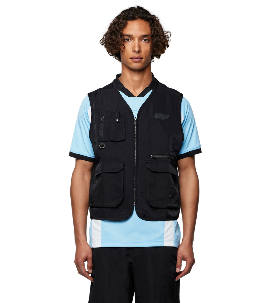 Utility Zip Up Vest - C9 Square Logo - Black