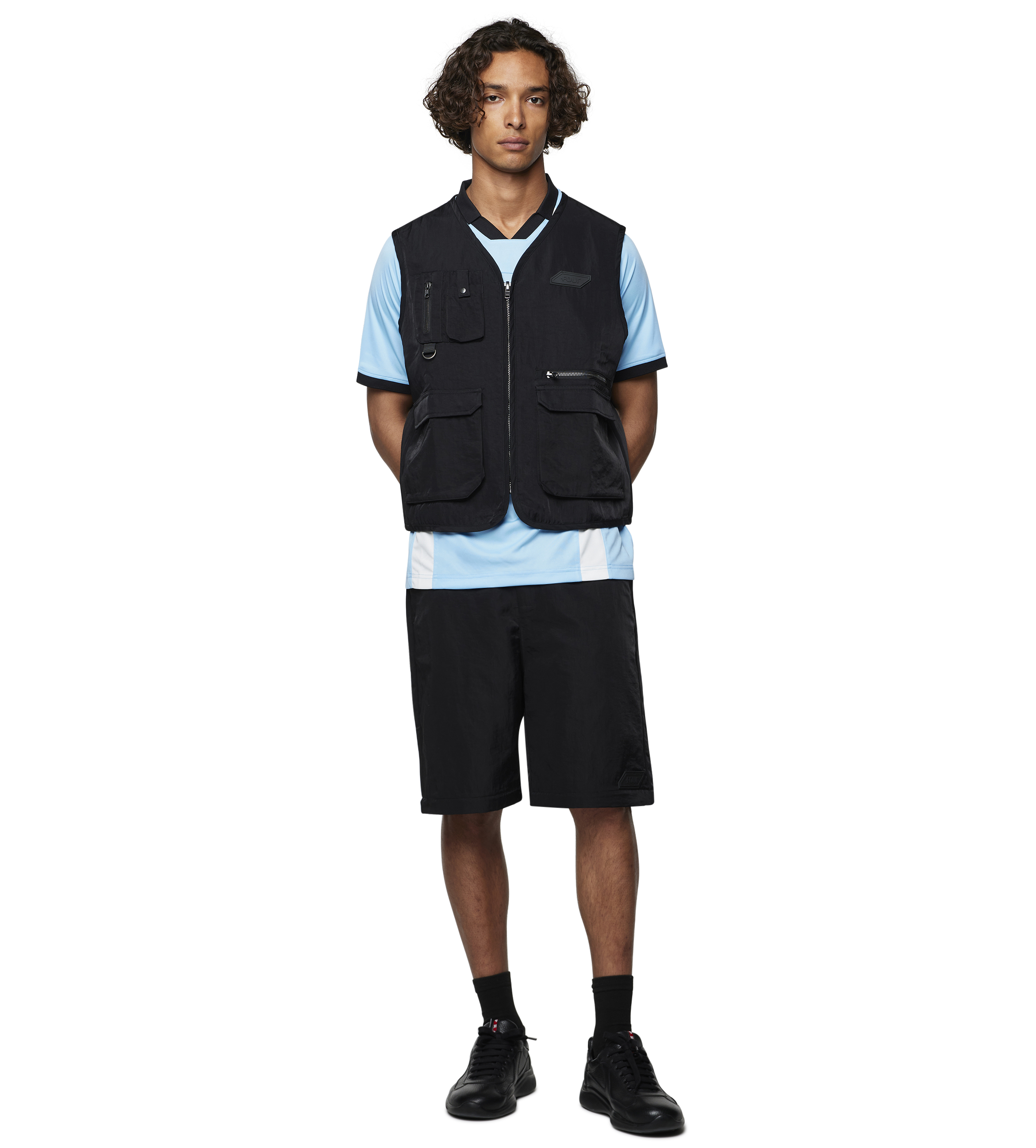 Utility Zip Up Vest - C9 Square Logo - Black