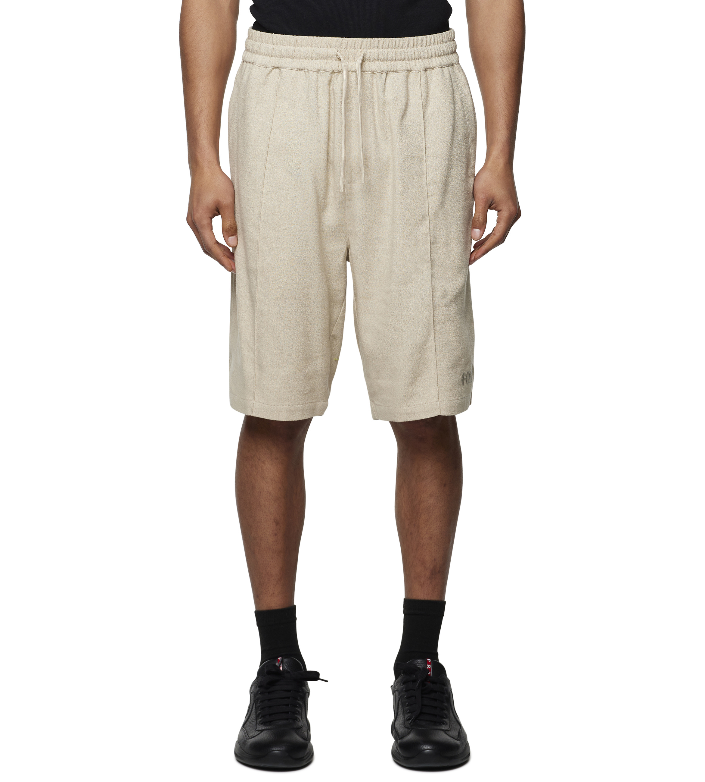 Logo Woven Shorts Sand Beige