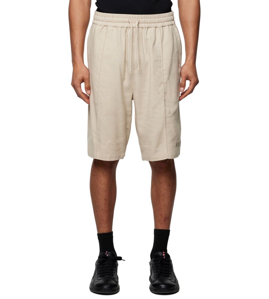 Logo Woven Shorts Sand Beige