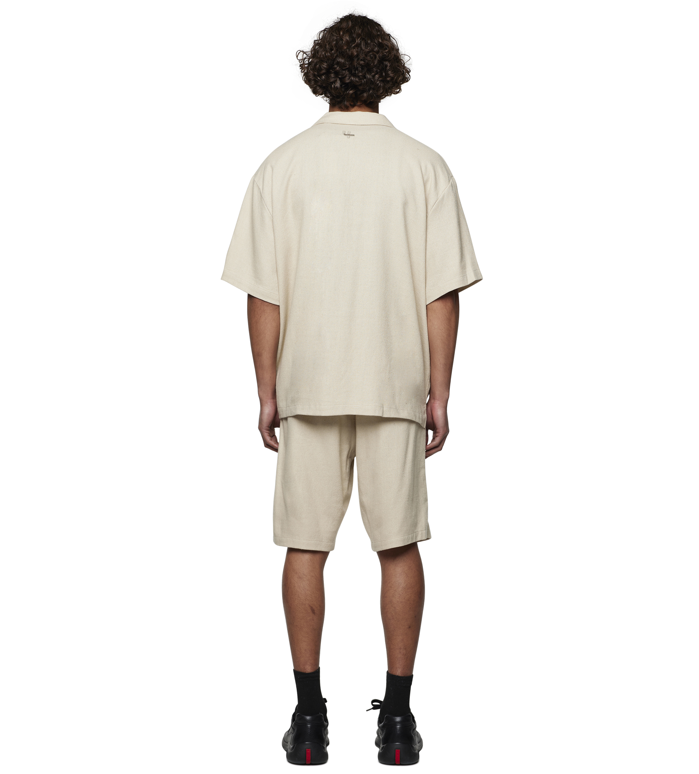 Logo Bowling Shirt Sand Beige
