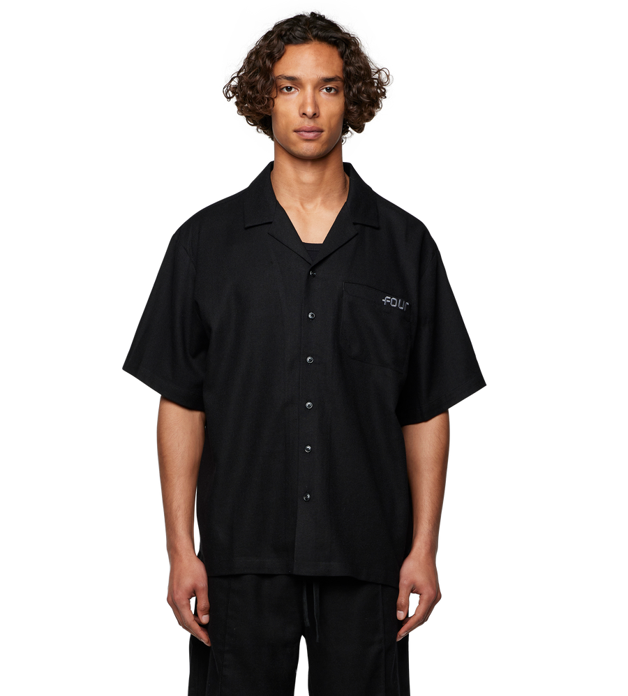 Logo Bowling Shirt Black