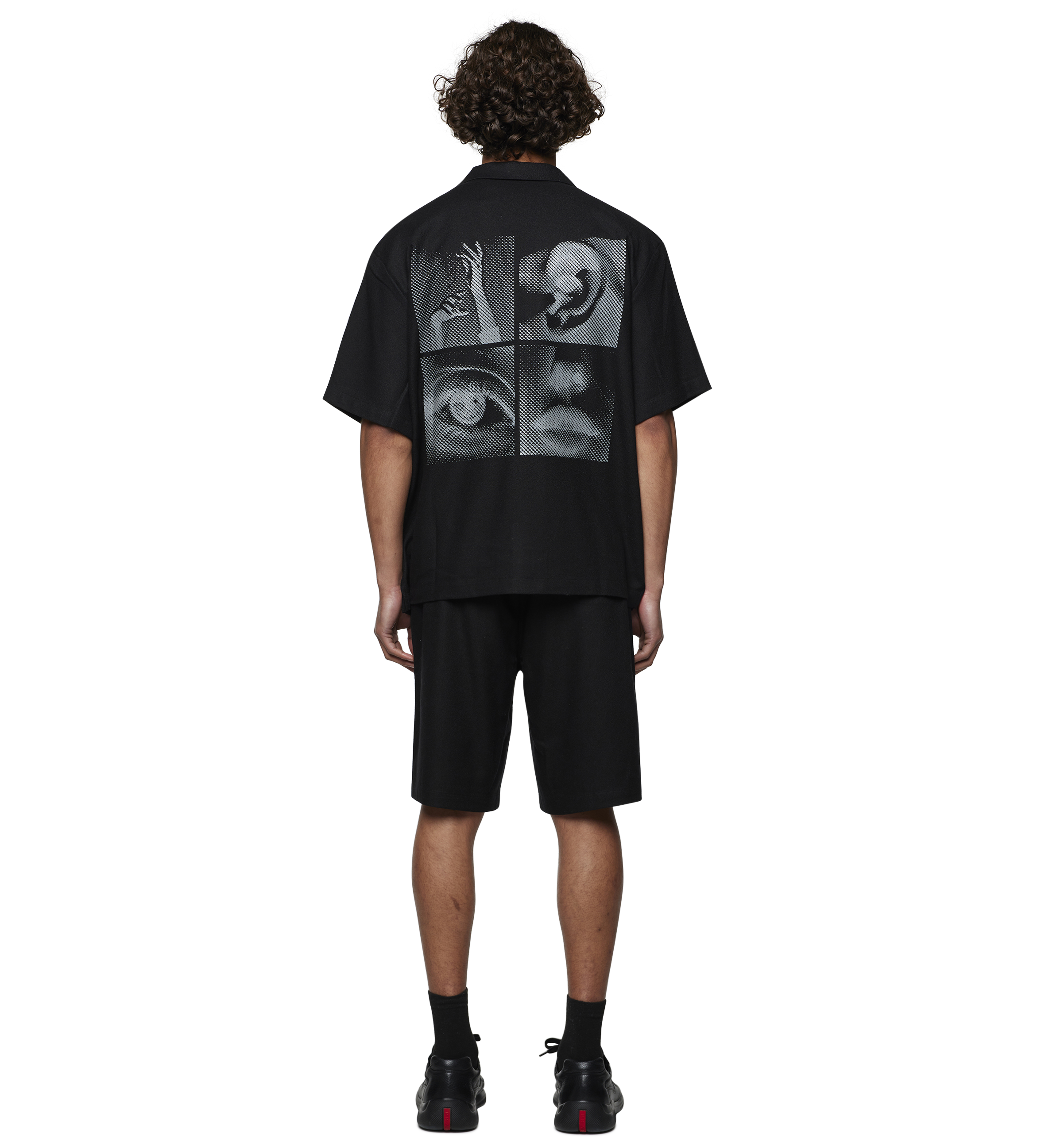 Logo Bowling Shirt Black