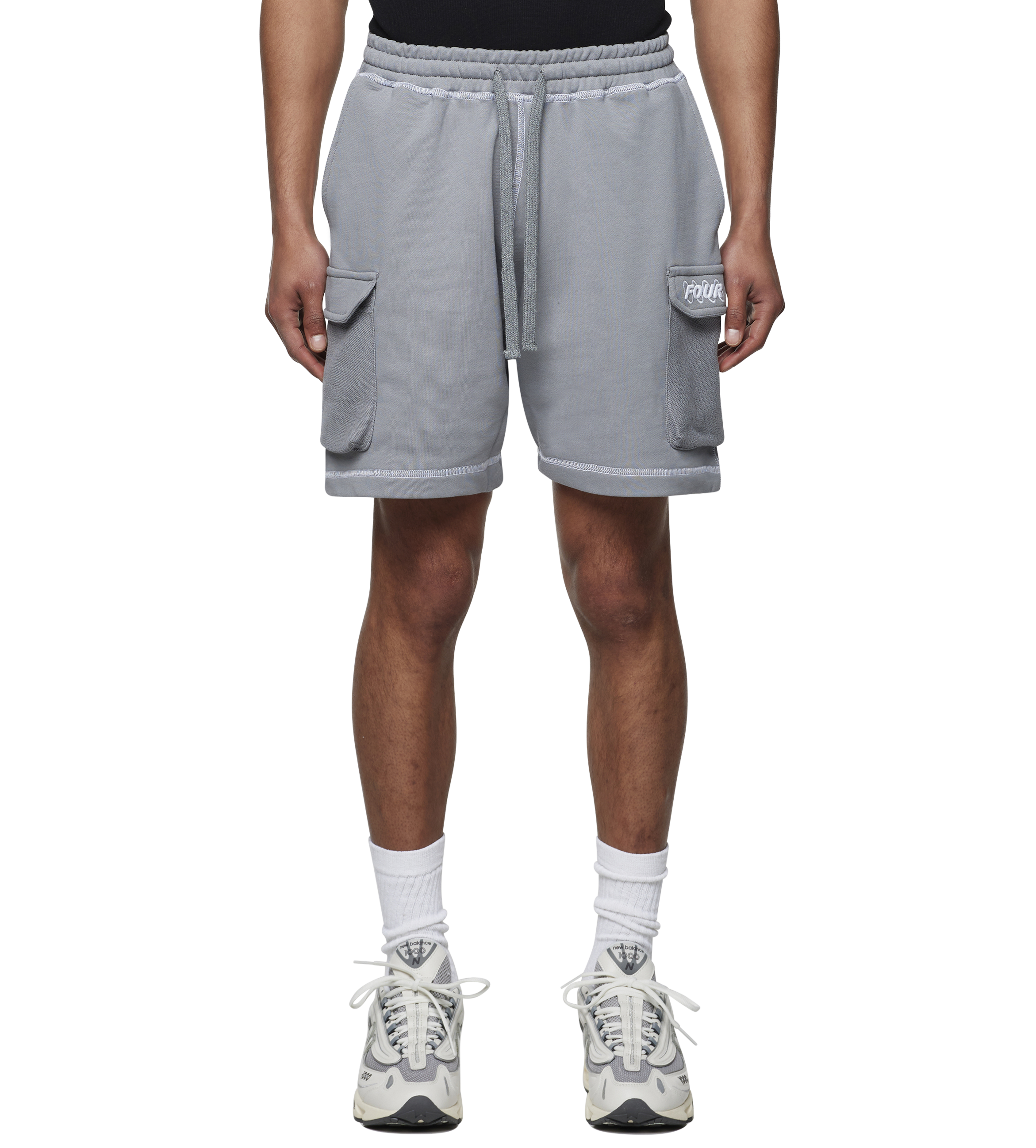 Inside Out Cargo Shorts Mockingbird Grey