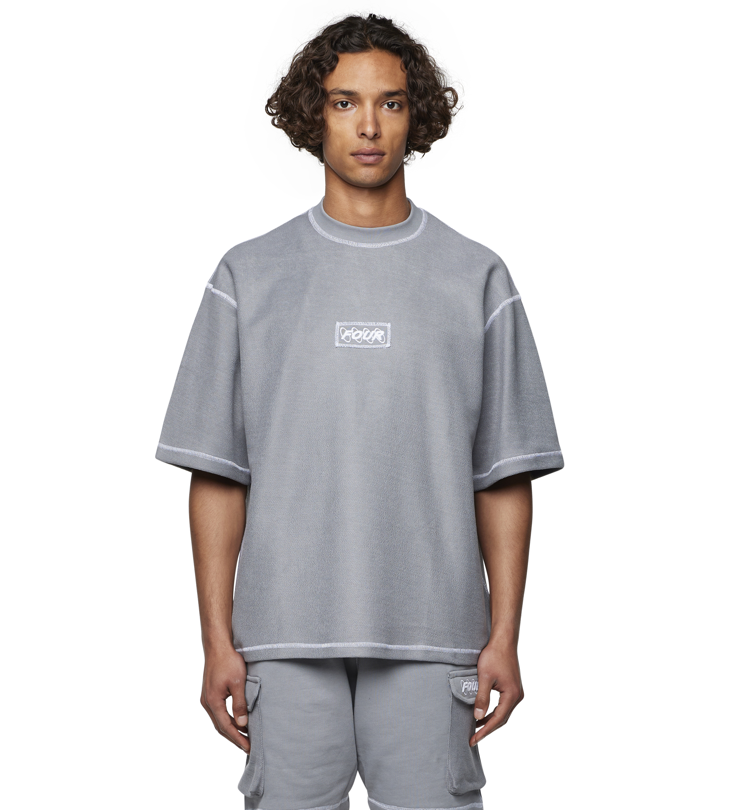 Inside Out T-shirt Mockingbird Grey