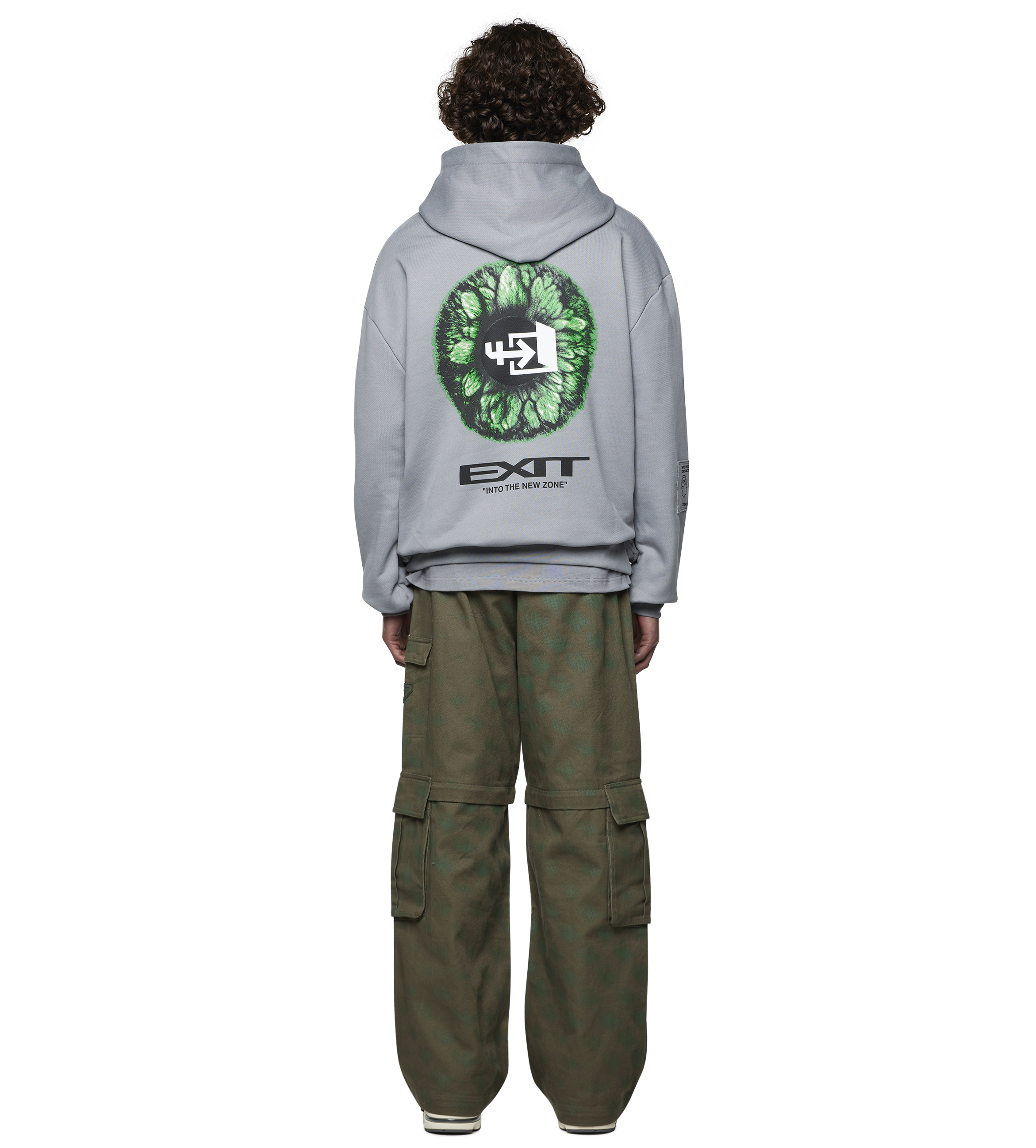 Exit Eye Hoodie Mockingbird Grey