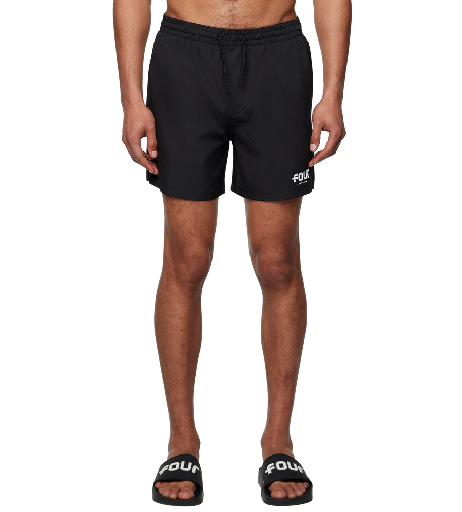 Logo Swim Shorts Black/ White
