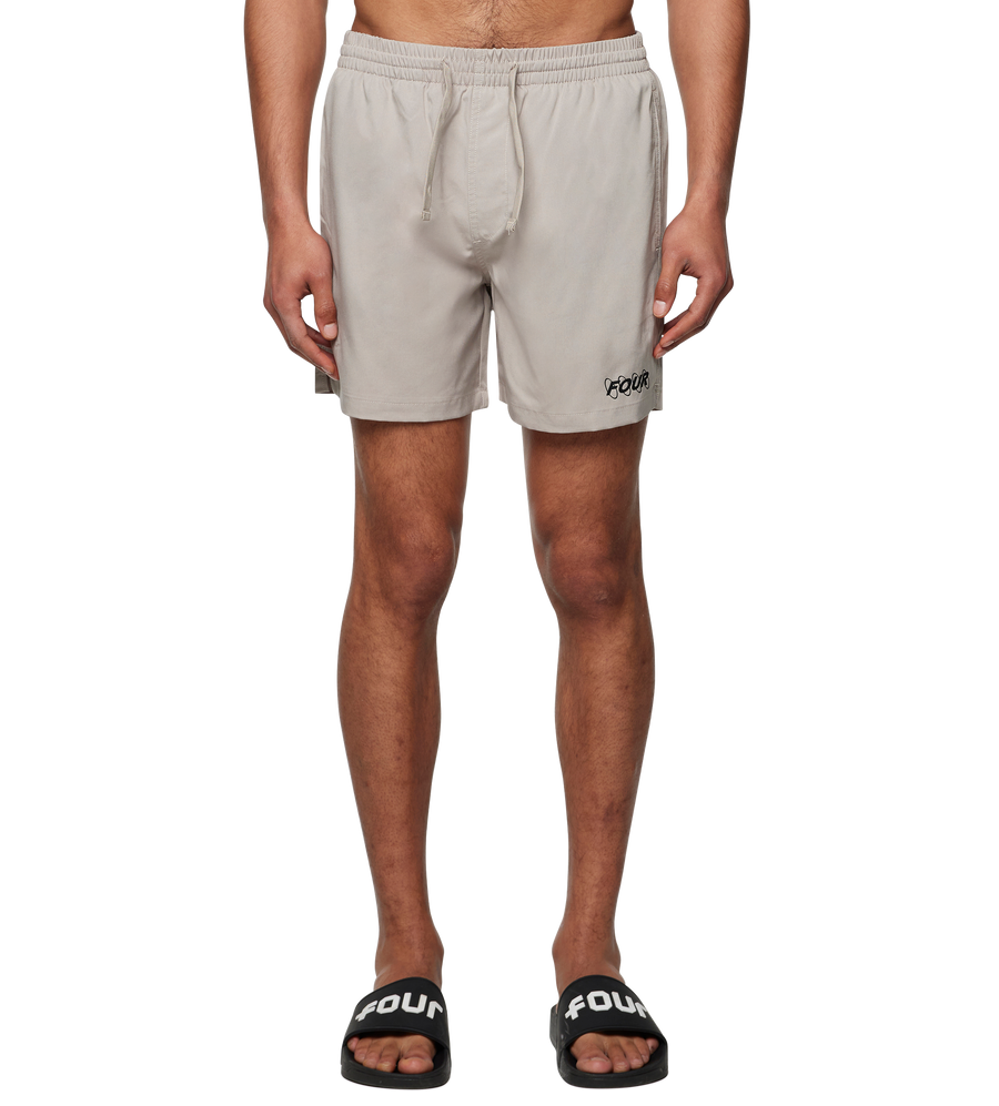 Circles Swim Shorts Vintage Khaki/ Black