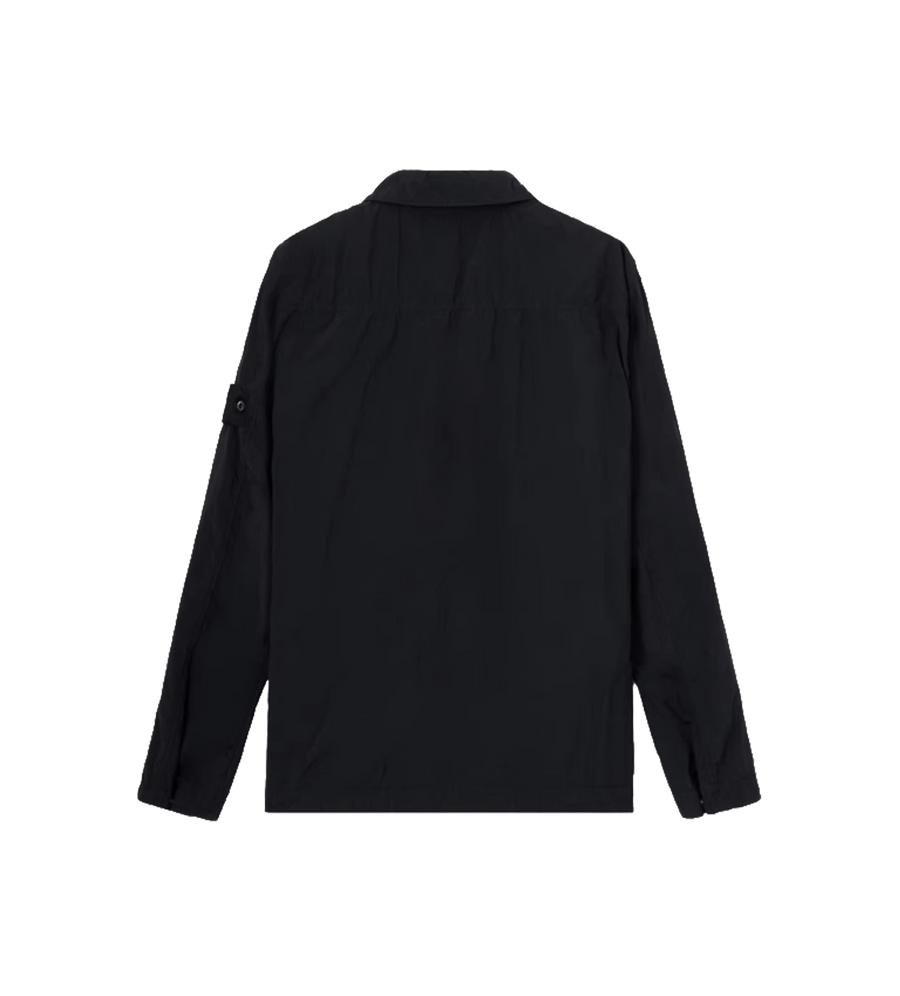 Ghost Nylon Smerigliato Overshirt Black